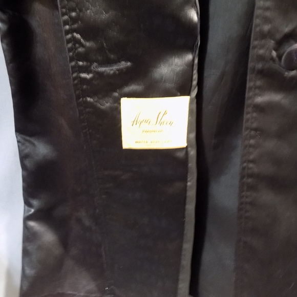 Aqua Sheen Reversible Rain Coat Vintage Slicker - Picture 5 of 5